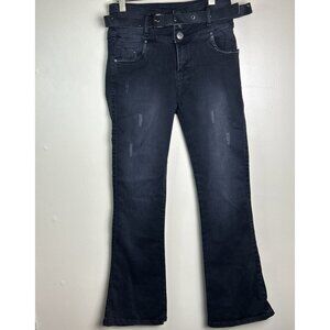 Push Up Stretch flared Leg Womens Black Jeans Colombian Tight Butt Lifting Faja